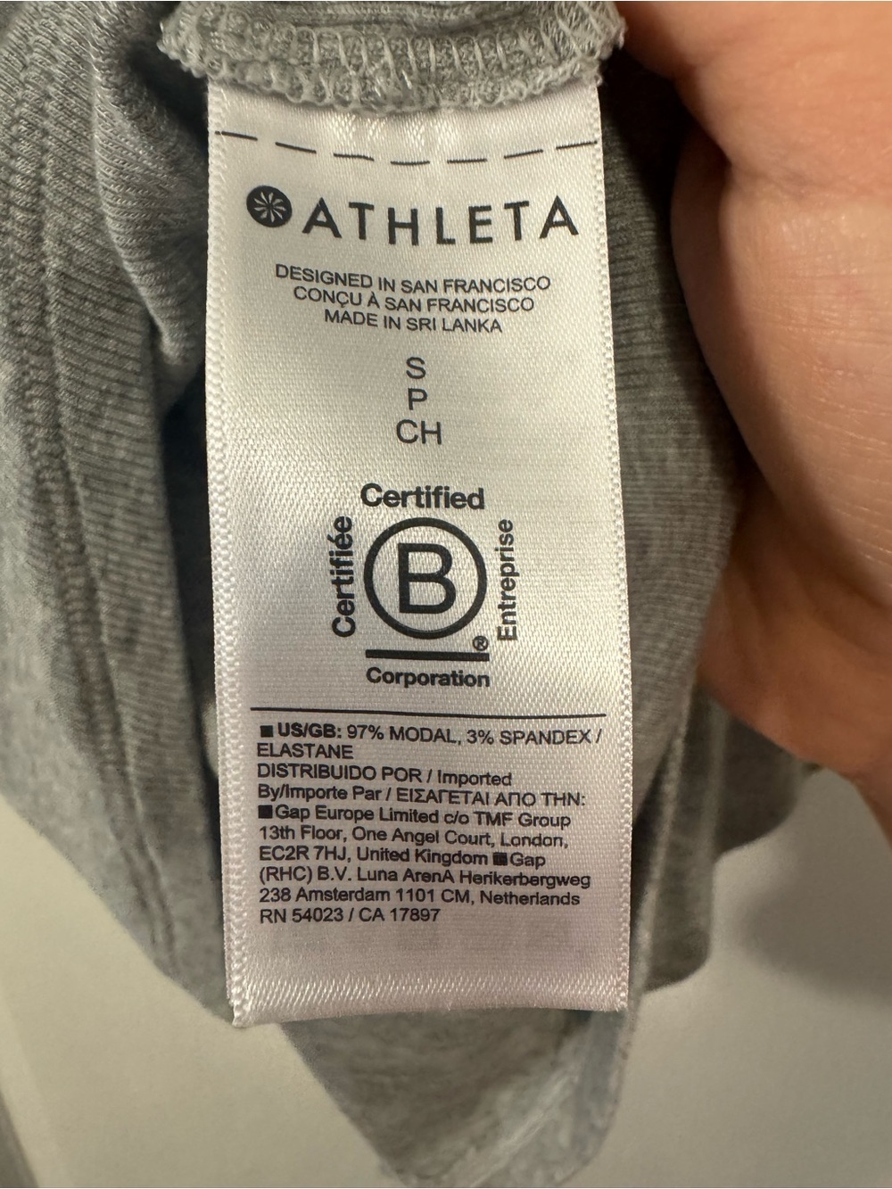 Athleta Grey Ribbed Tank Top - Picture 9 of 9